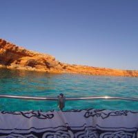 Costa de Formentera desde el barco