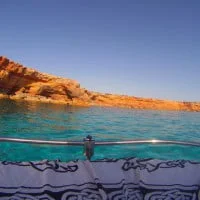 Costa de Formentera desde el barco
